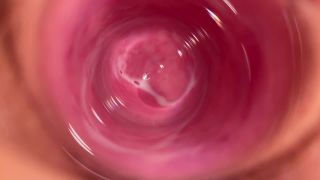 Cute PussyCamera deep inside Mia's vagina