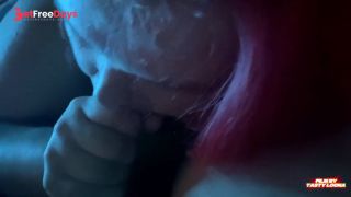 Tasty Loona- sucks intensely with Pleasure the thick cock of her fat Master
