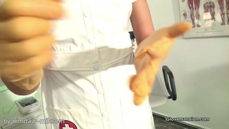 Glove Mansion - Horny masked nurse Tina - [Femdom porn]