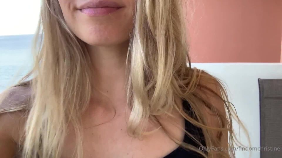 Onlyfans - Goddess Christine - findomchristine - findomchristineClip Destroying you while on my private balcony overlooking the ocean - 28-12-2021