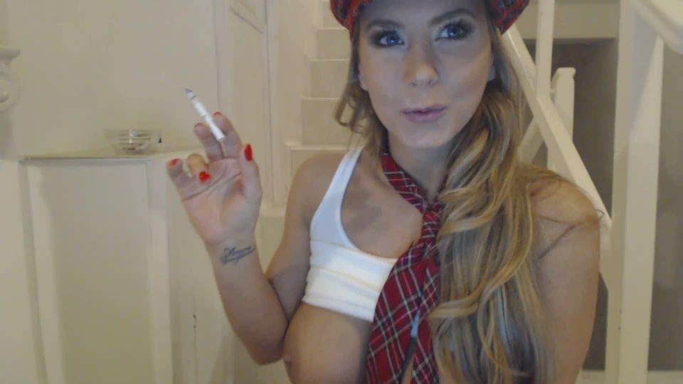 Dorothy Black - Schoolgirl smoking - Smoking