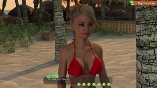 FemboyyGames - Lewd Island #7 - Another evening on a deserted island by a campfire with a beautiful girl!