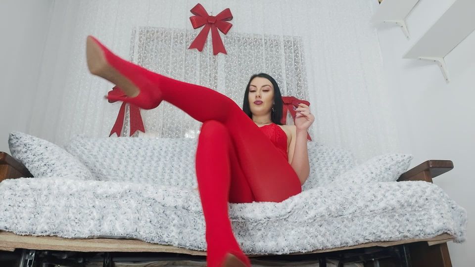 free xxx video 27 femdom chastity humiliation femdom porn | Miss Marisa - Red legs for this Christmas | cock