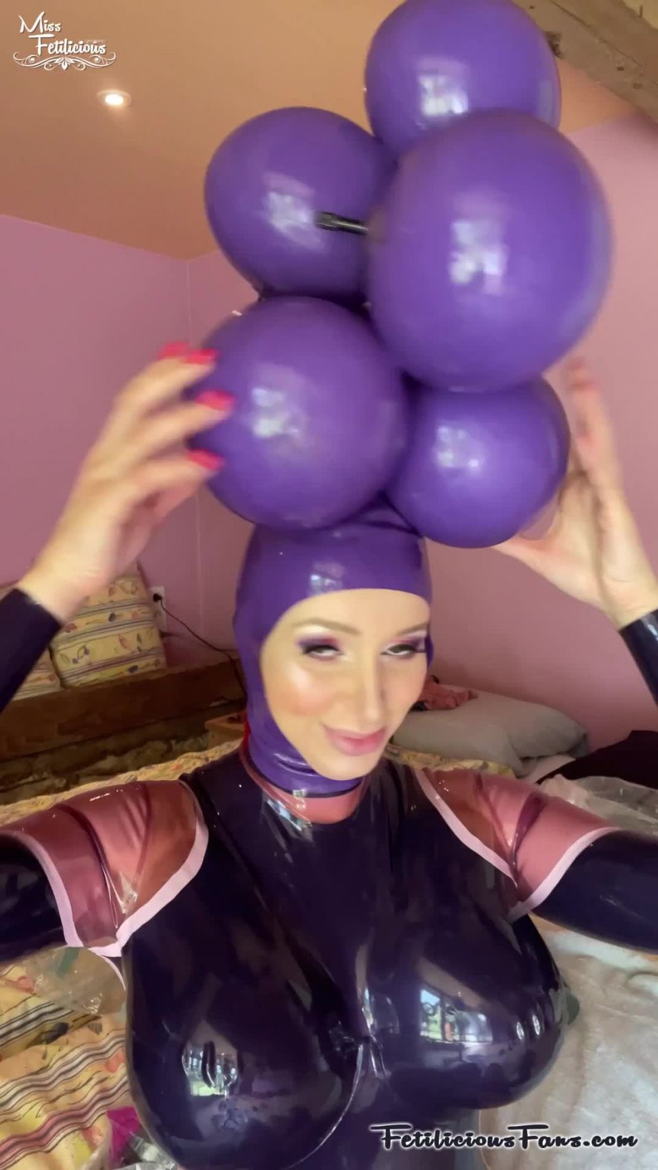 FetiliciousFans SiteRipPt 1Dressing Up with Grape Wig