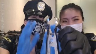 free online video 14 Mistress Yannie - Two sexy officers body searching a suspect - goddess worship - fetish porn panty fetish porn