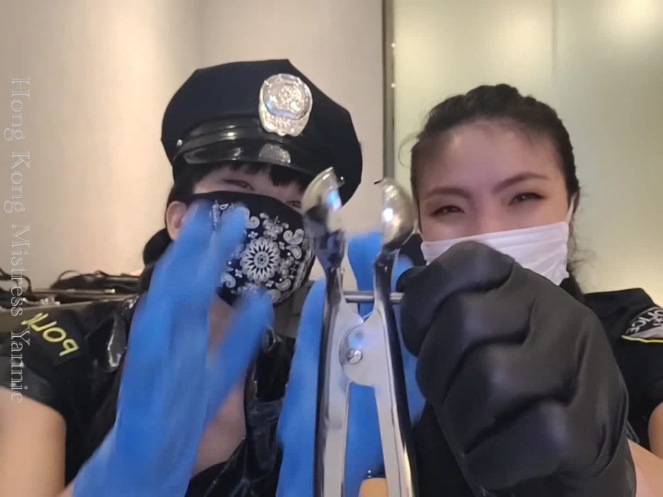 free online video 14 Mistress Yannie - Two sexy officers body searching a suspect - goddess worship - fetish porn panty fetish porn