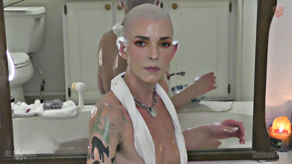 adult xxx video 26 SensualPain - Sensual Hot Bath and Head Shave | Abigail Dupree, roselip femdom on fetish porn 