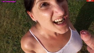 [K2S.CLUB] CrazyAngel - Schwanzexplosion nach geiler NS-Shirt-Sauerei - HD 720P