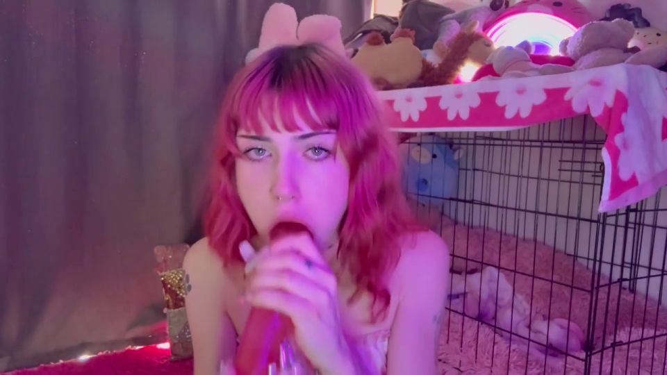 Fetish Schizobimb0 Rough Deepthroat With Her Pink Dildo Schizobimb0