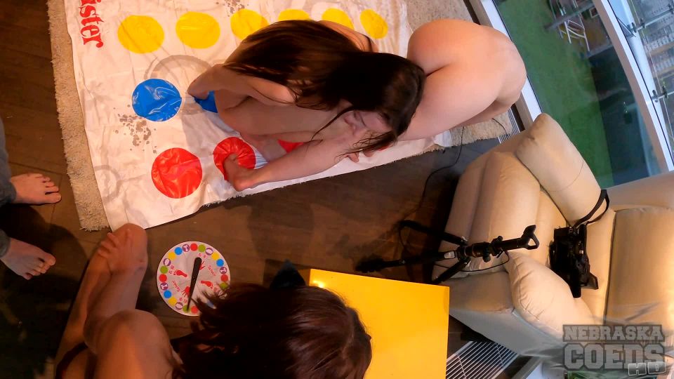 Rebeka Ruby Playing Naked Twister With Ginger Riki And Miss Pussycat Spinning - Teenage