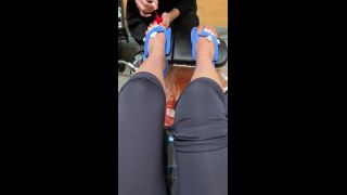findomchristine  Painting my perfect toes tu on femdom porn bonnie rotten femdom