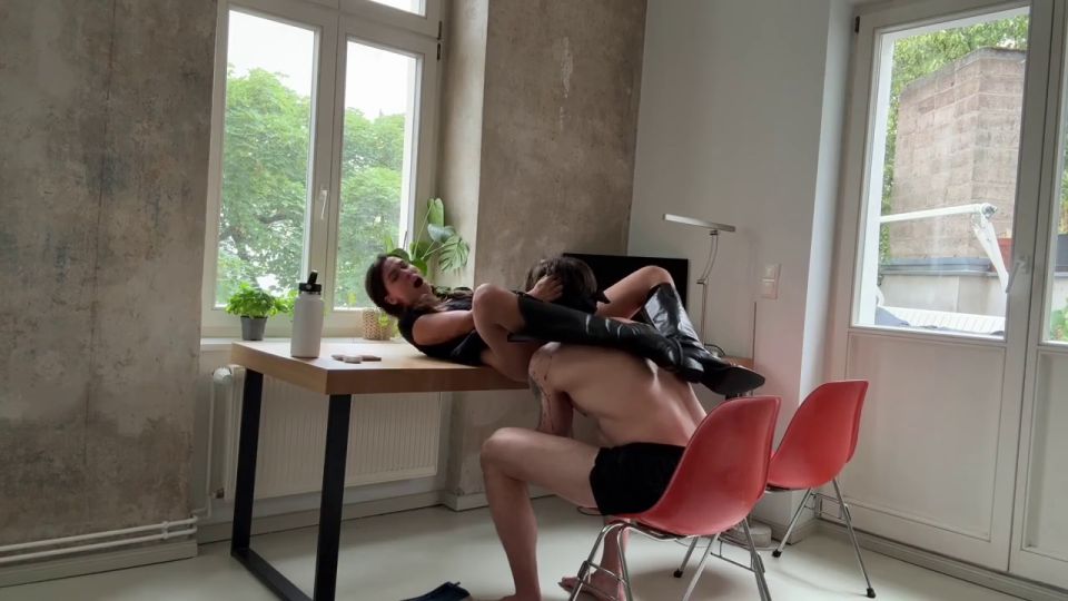 Nia x Noah - I used him until I came hard, milked a big load out of him and spit in his mouth