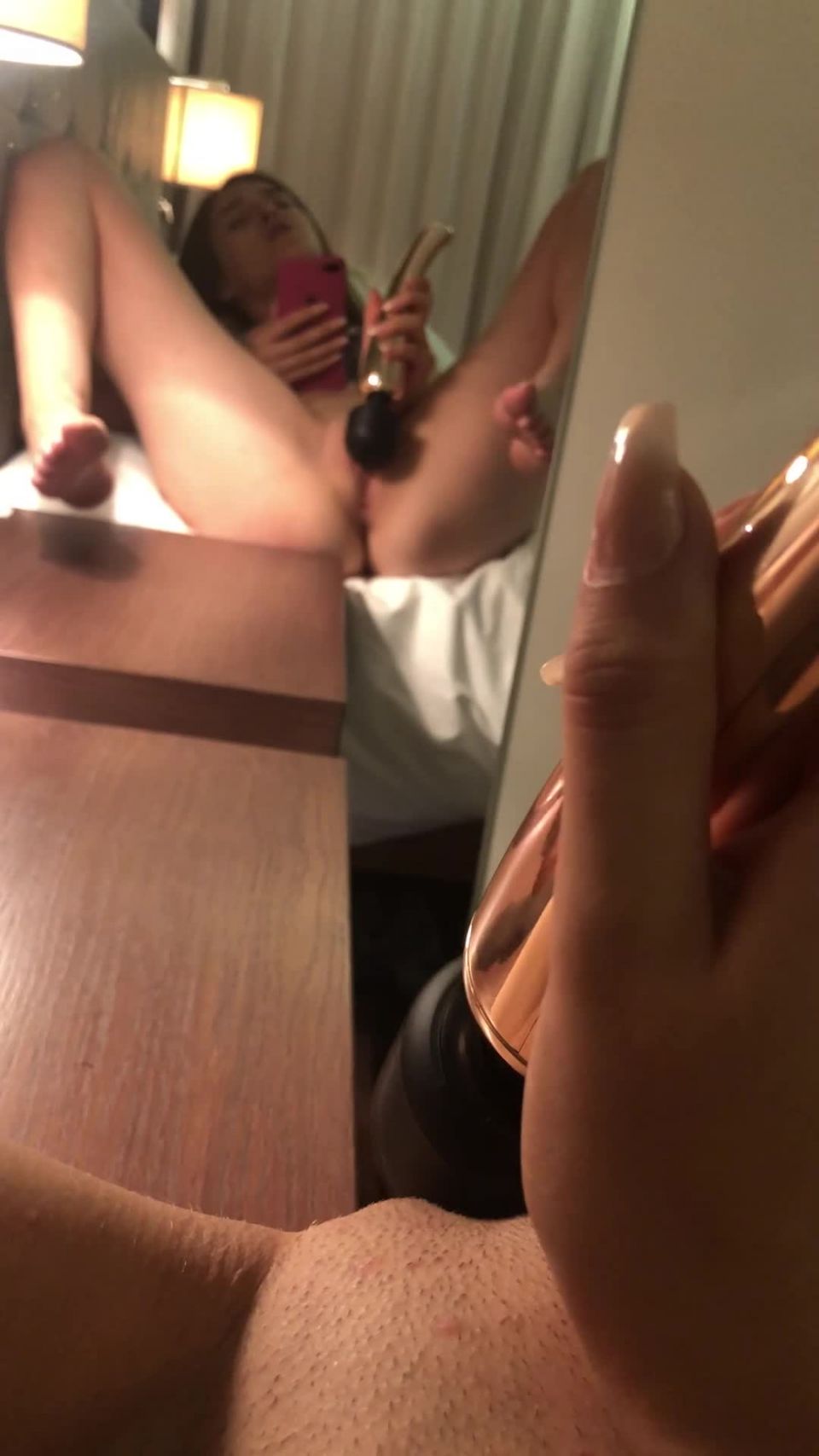 RhiannonRyder1995 - Teen masturbates in front of mirror - Teen