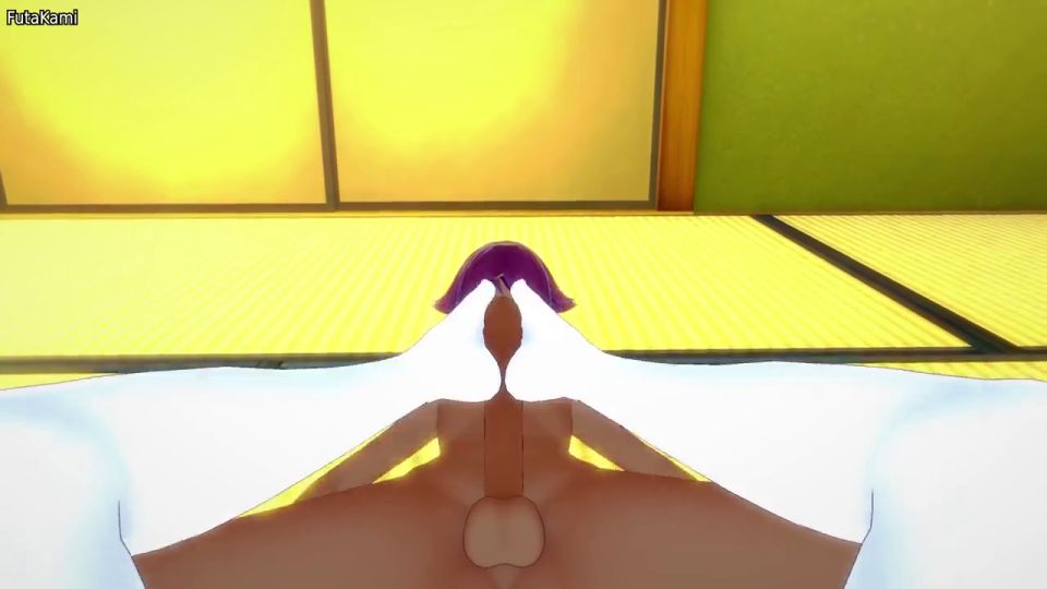TempCarly - Giving A Footjob To Futanari Yoruichi Shihouin from Bleach