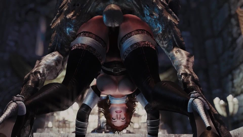 Nun Cant escapa de la gárgola.