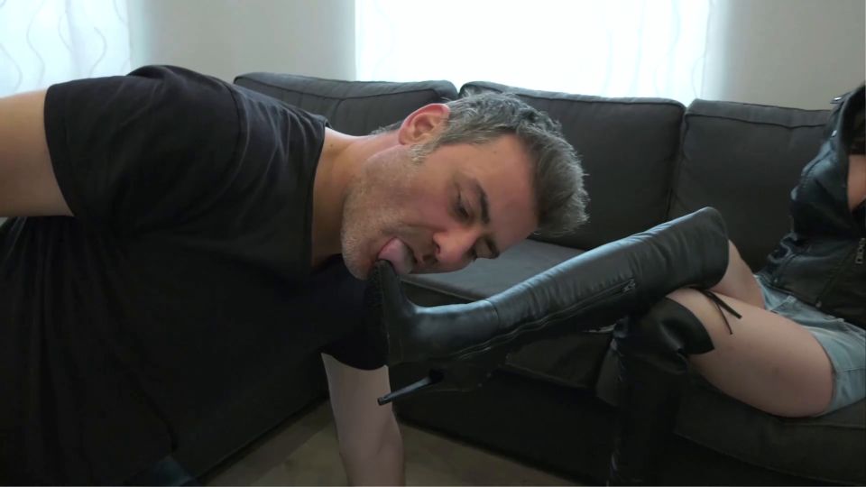 free video 1 medical fetish porn high heels porn | Abbie Cat Femdom World - Boots Cleaning With Tongue And Humiliation - FullHD 1080p | fetish