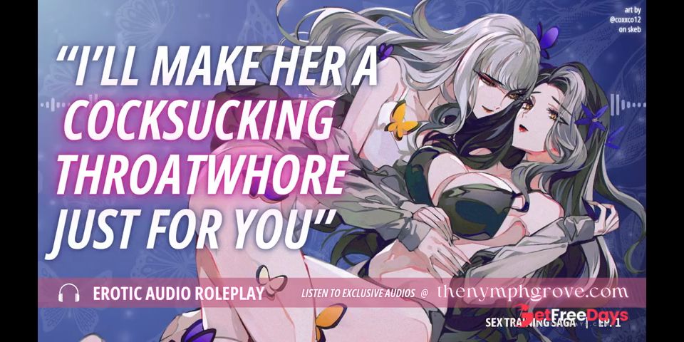 Innocent College Prude Sloppily Sucks Your Cock AUDIO RP  BINAURAL 3SOME Blowjob Facefuck Feral