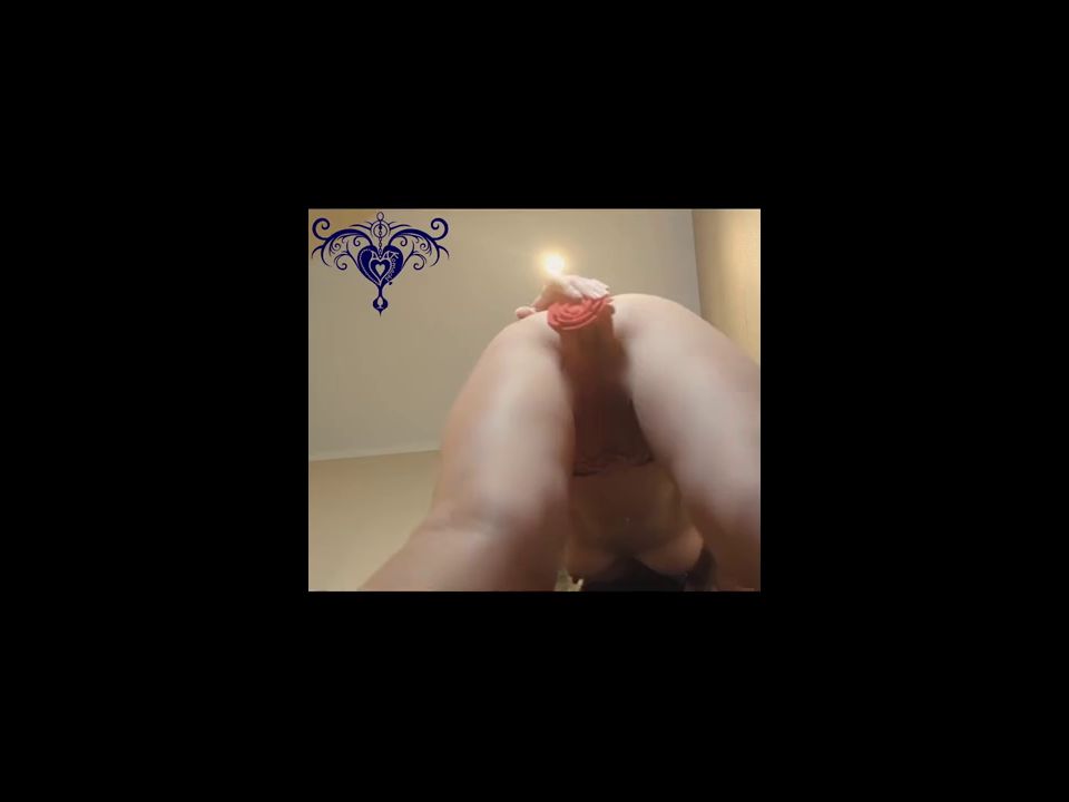 Komachi - She has a transparent tail and a rose vibrator inserted into her anus...