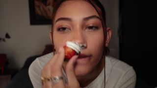 Cloe stone Scott - lacing strawberries and cream on my nose