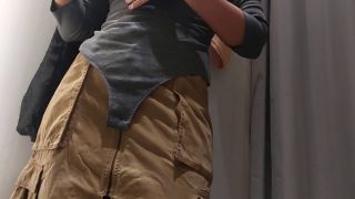 Big As The hot mom was taking off her clothes. Brunette milf pussy hair, big tits, big ass