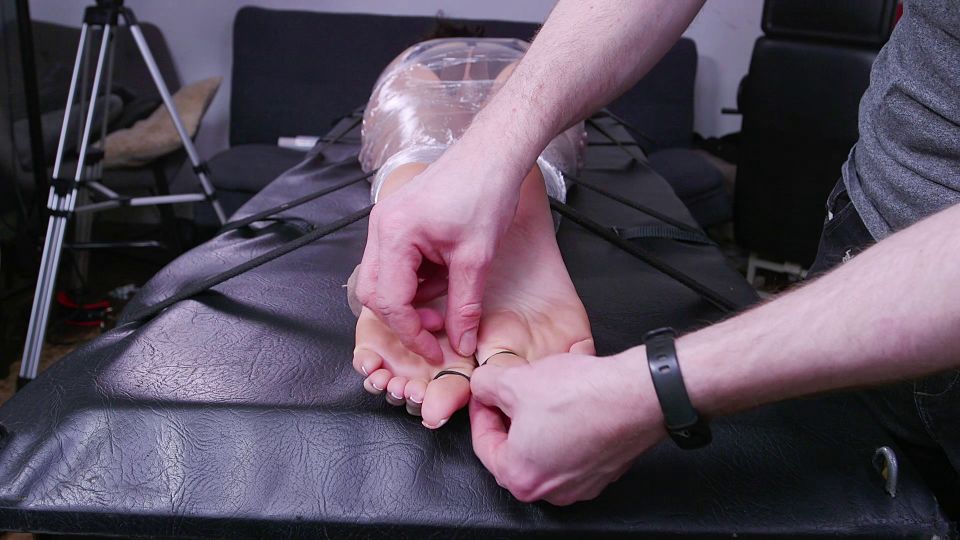 UKTickling - Naomi Wrapped Up, Face-Down & Completely Hysterical!.