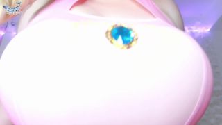 video 36 Lulublue – Inflando Princesa Peach Cosplay Inflación de Cuerpo, fetiche erótico en la masturbación porno