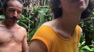 MR and DJ Randomshuffle - 4k Sunrise Public Fuck Outside Hairy Milf Saggy Tits Husband Yum Cum Big Bushy Brown Cock