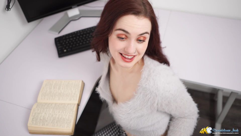 nasty femdom DownBlouse Jerk - Lola Rae - Pervy Promotion, free on femdom porn