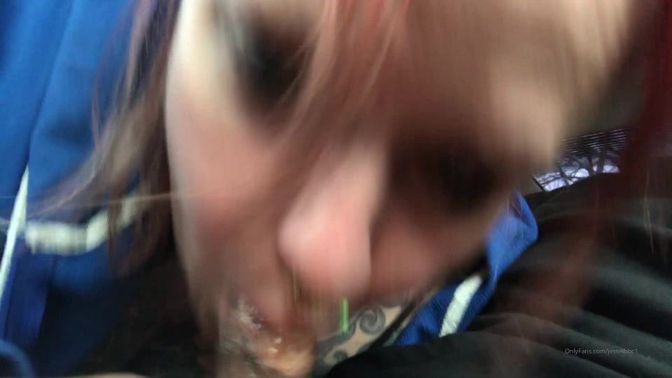 Onlyfans - jessi4bbc1 - This is what happens when you try to suck a cock in the parking lot and someone pulls in n - 19-02-2020