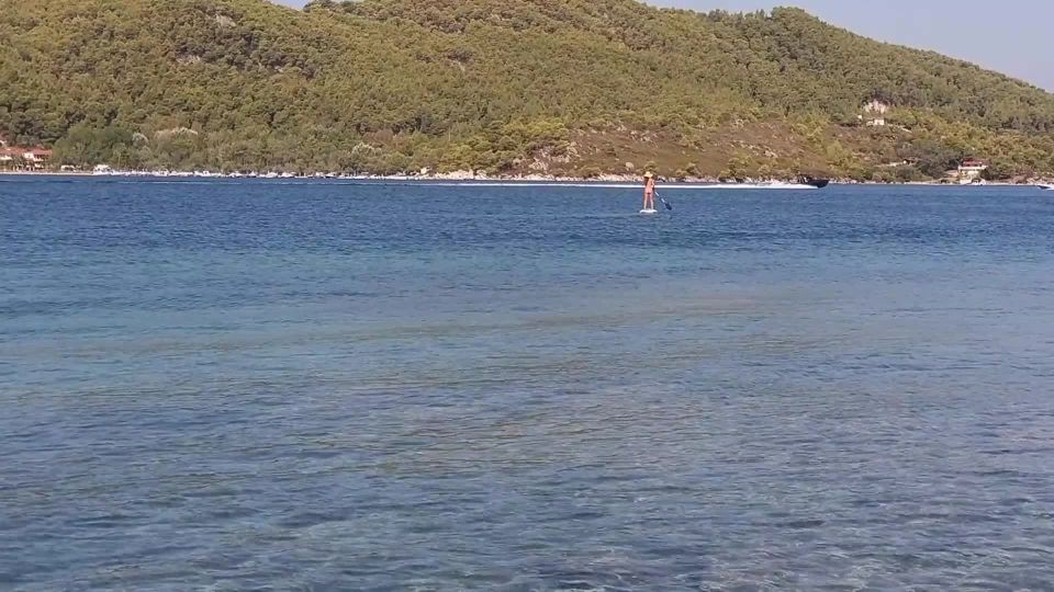 Dream4AngelPUBLIC totally NAKED on SUP# At 04 min some crazy boatmen disturb my NUDISM Joy to take CloseUP pics