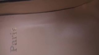 Ebony pantyhose and shoe  humiliation.