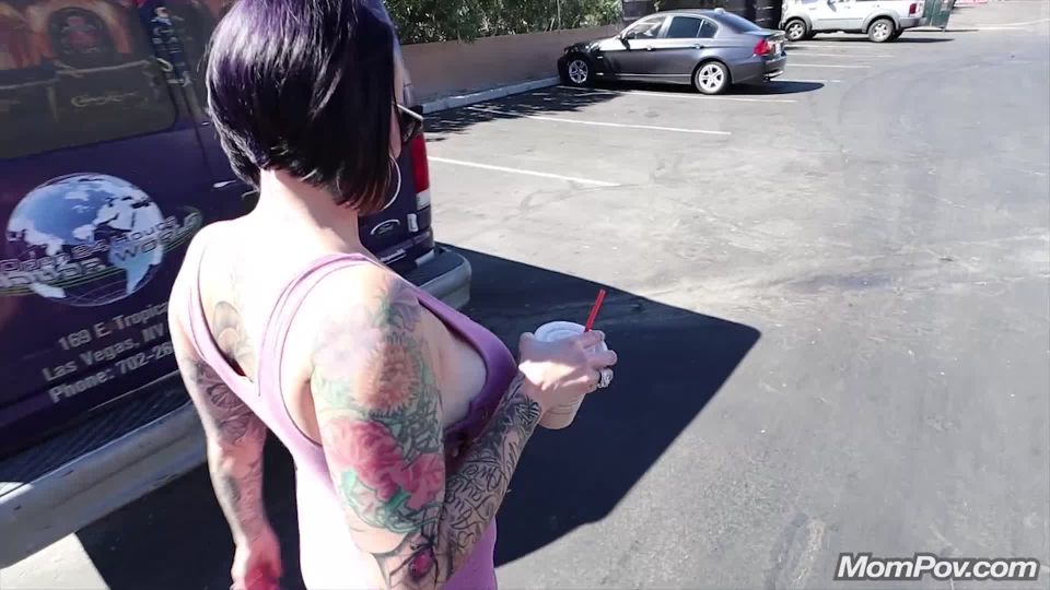  MomPov presents Richelle – Big titty tattoo MILF BTS –, milf on tattoo