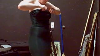 Voyeur 11307-Spying on dressing a girl with a tight body