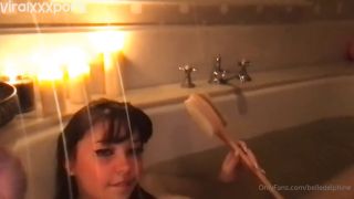 Belle Delphine Teases in Steamy Bath Video Leak  belle delphine pussy Belle Delphine