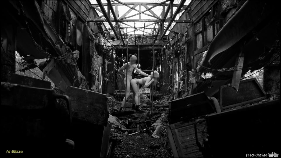 Mi sucio hobby: frechdachse - –ffentlicher Fick im Zugwrack - Sperma auf ihren Arsch zu Vivaldis... - Alemania