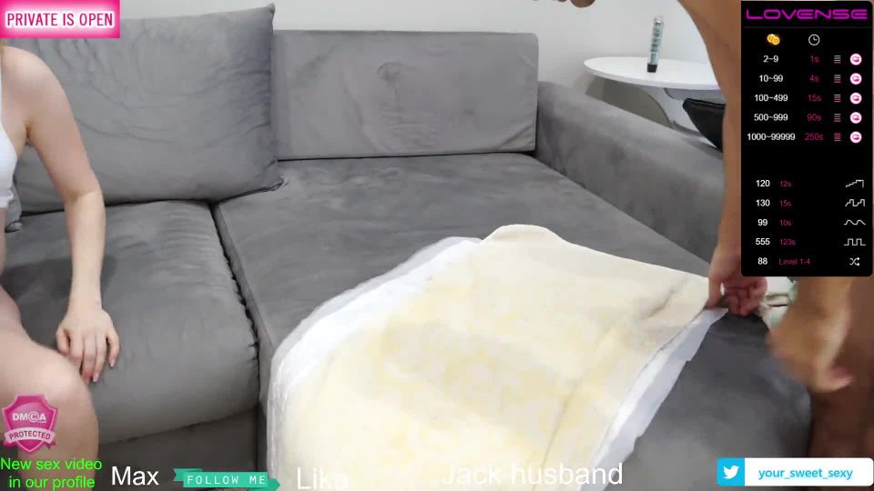 [PreggosSex.com] Princess_sweety - Pregnant Threesome Camshow 1 / part1