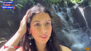 [GetFreeDays.com] Crazy CUMWALK on Public Waterfall Full of People Blowjob in Public Toilet Porn Clip May 2023