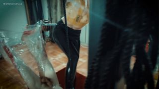 Foot deep-throat on the swing.