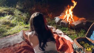 Steve Q - HUNT4K. Sexy skinny brunette doesn’t care about her BF and is giving a sloppy blowjob to a stranger