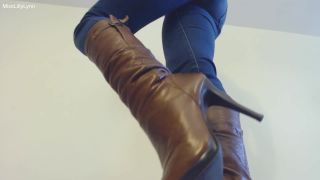 porn video 3 Miss Lilly Lynn - Leather Boot Bitch - fetish - cumshot facesitting fetish