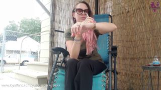 Vicky Vix - Candid Outdoor Smoke Break - Smoking