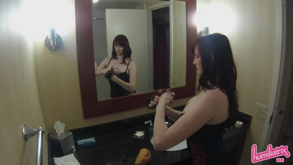 free video 20 Lipstick Taunts and Two Sissy Facials from Cruel Goddess Scarlett - dirty - blowjob porn skin diamond femdom