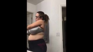 Candid – unknown babe with colossal oversize 38M - cup Wo W part 9. - Big boobs