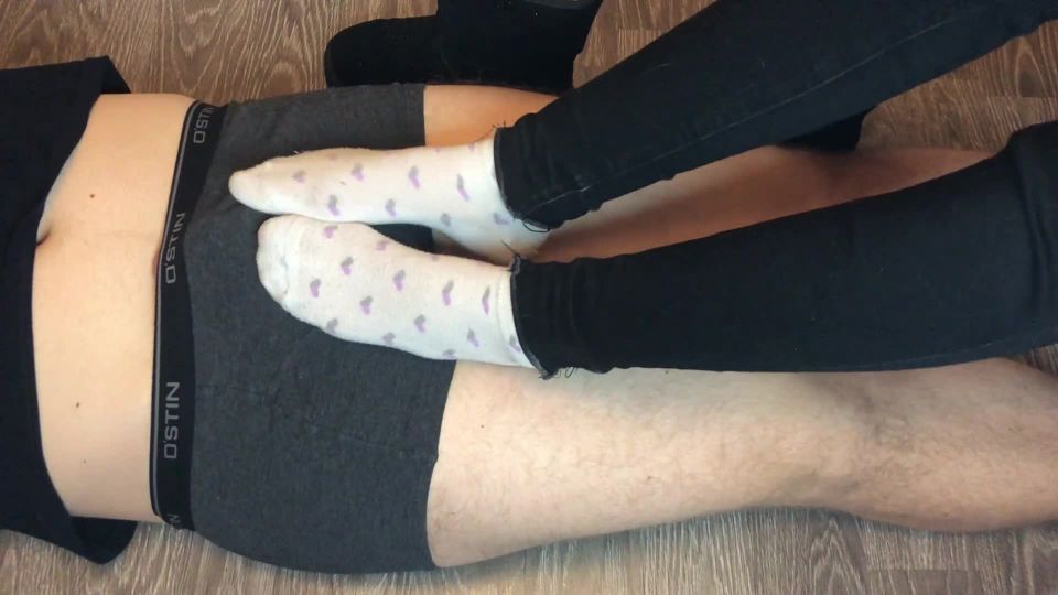 clip 38 ebony bbw femdom Teen shoejob with uggs and stinky white socks footjob mistress underpants, footjob on feet porn