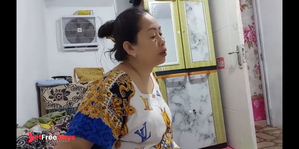 OLD MOTHER AND YOUNG INDONESIAN