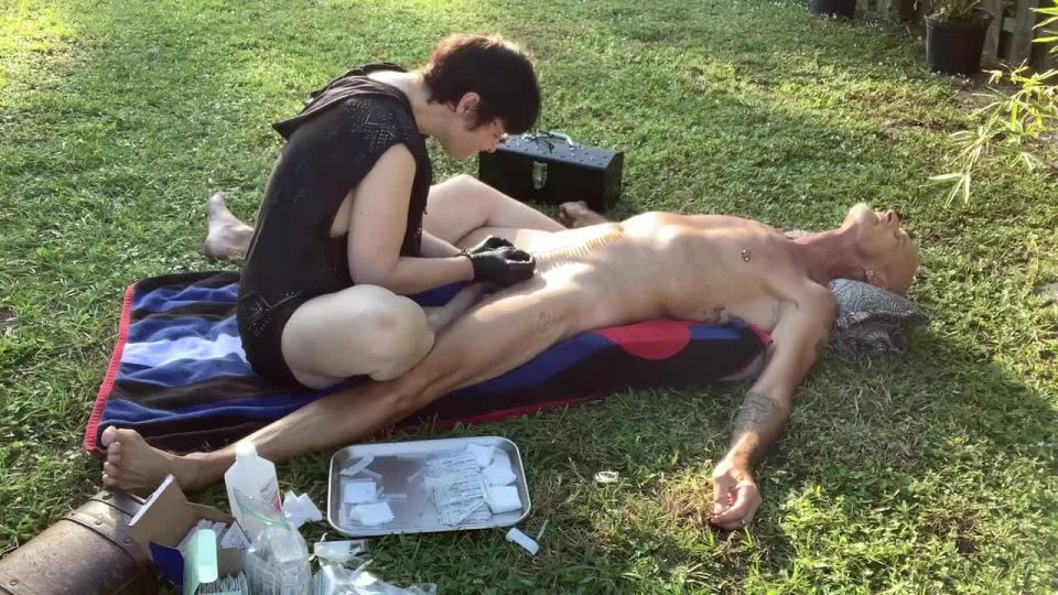 Mistress Adeline starring in video ‘3hree being my pet hedgehog’ Ballbusting