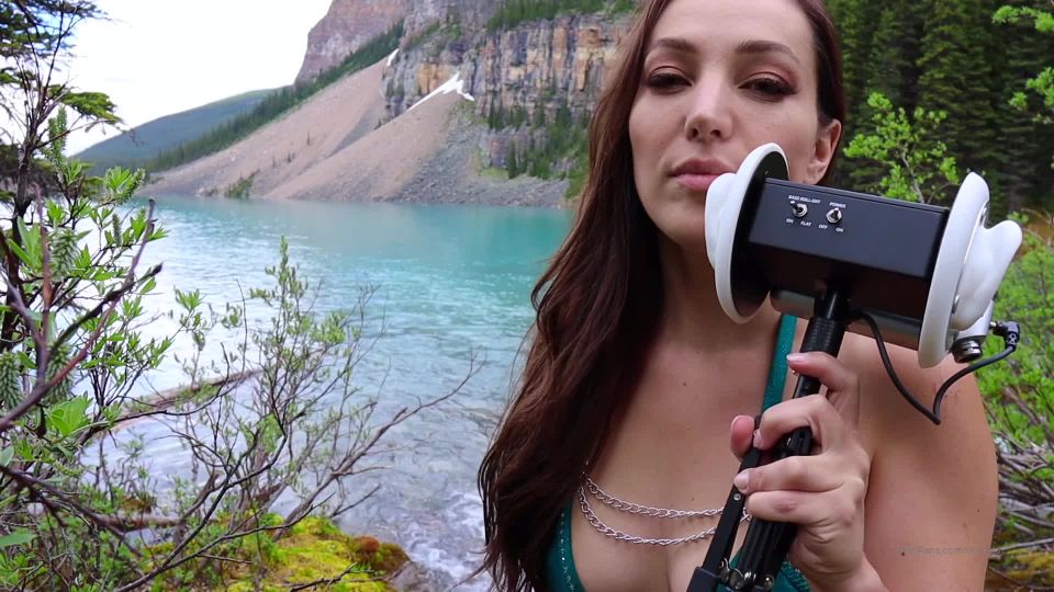 Orenda ASMR Kisses + River sounds in this beautiful scenery + instructions for hand free orgasm training