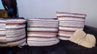 Private sexy - Ebony BBC masturbation and cum on the couch part 2