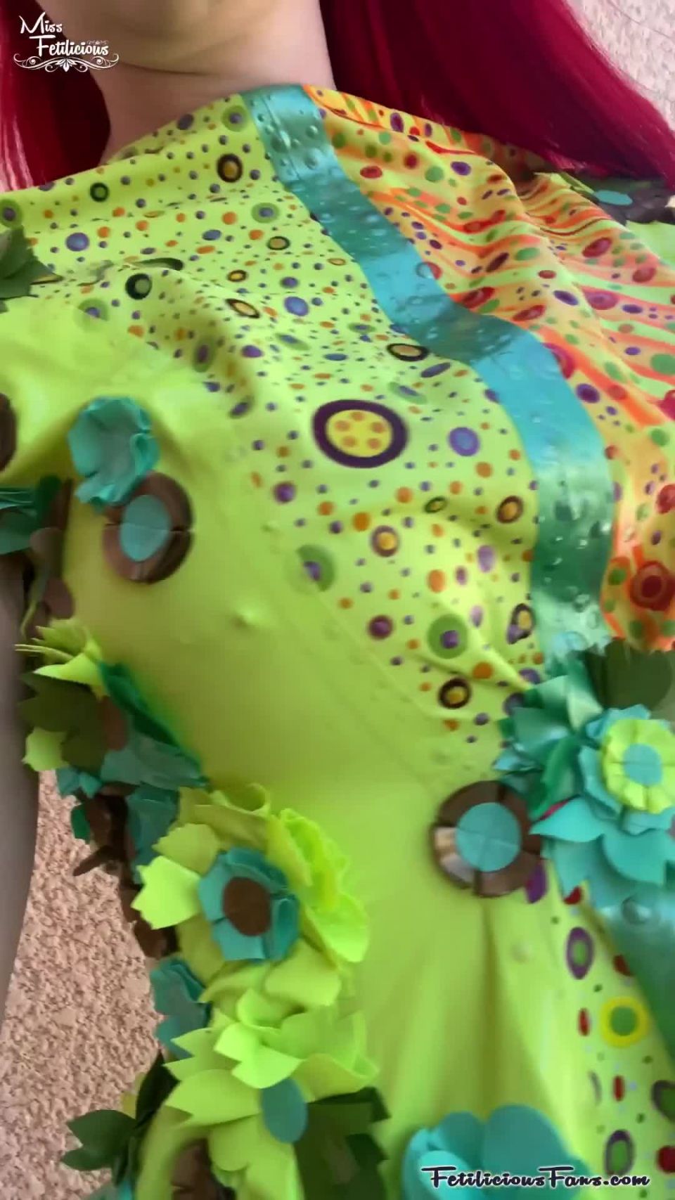 FetiliciousFans SiteRipPt 1Flower Dress by ExxEss Latex