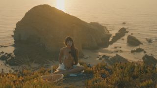 Daring Kiara Atmospheric Naked Sunset Meditation